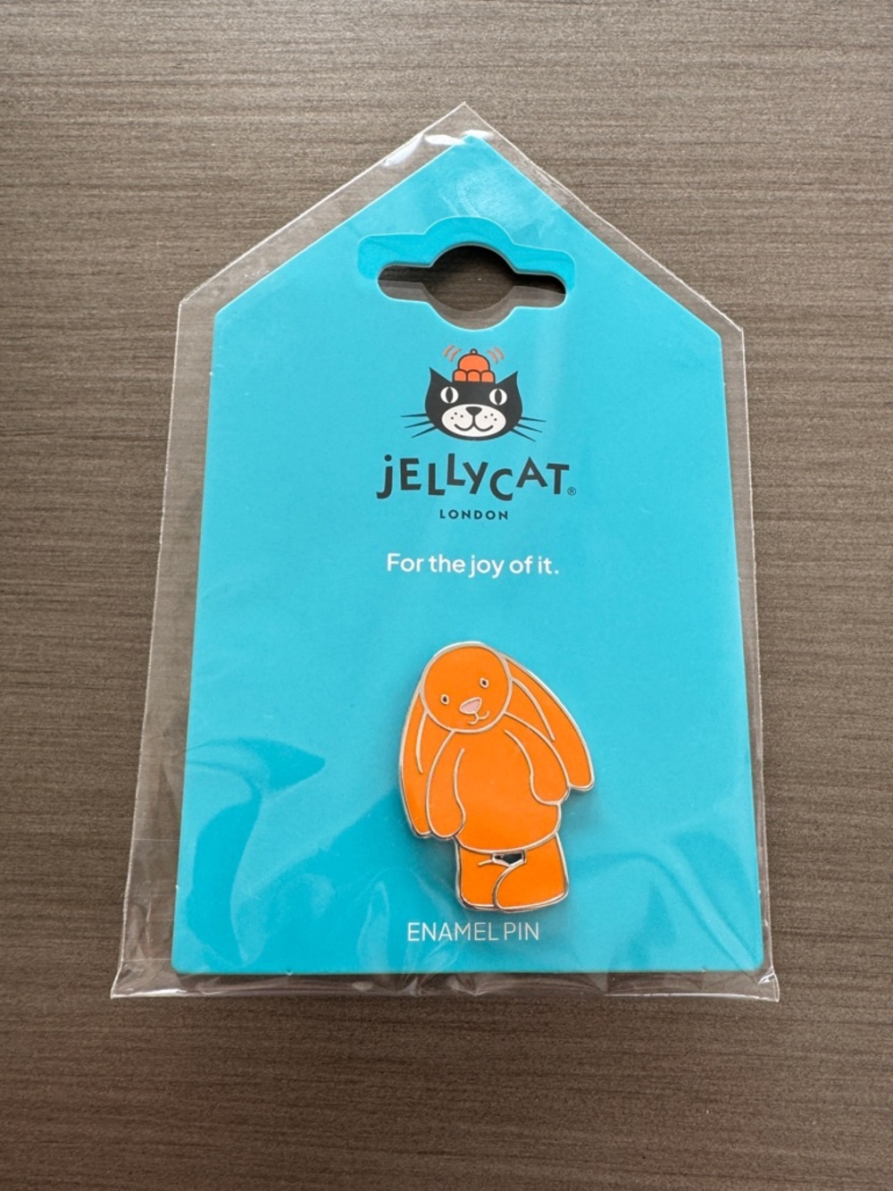 Jellycat Bashful Bunny Enamel Pin NWT
